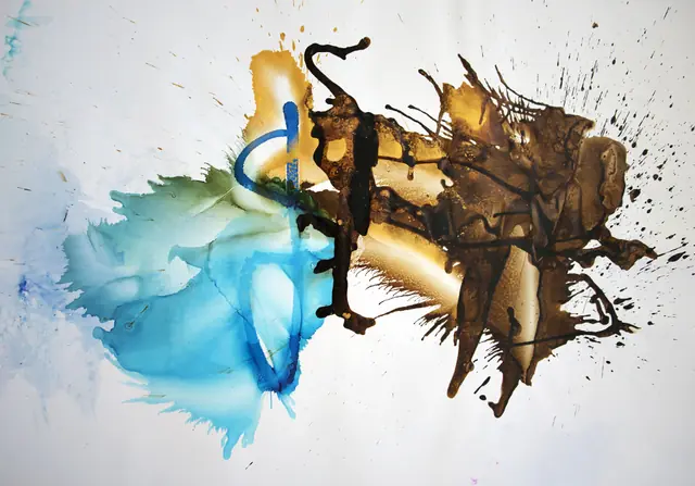 Macchina spaziale, artwork by Elena Rivautella (Liquid period · liquid colours)