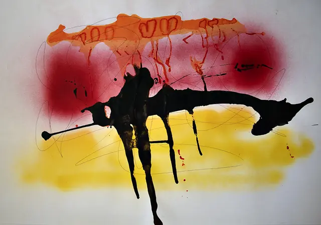 Pterodattilo, artwork by Elena Rivautella (Liquid period · liquid colours)