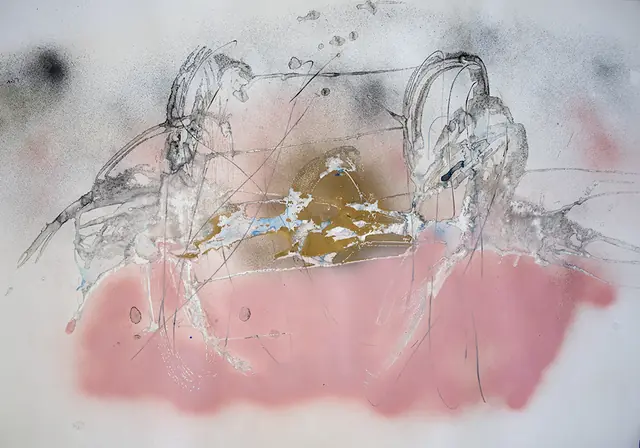 Duello equino, artwork by Elena Rivautella (Liquid period · liquid colours)