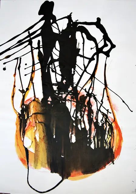 Signor insetto, artwork by Elena Rivautella (Liquid period · liquid colours)