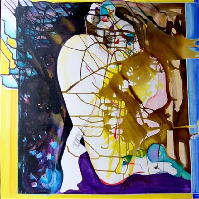 Siepe mista, artwork by Elena Rivautella (Middle period · the square)