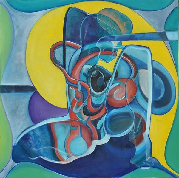 Giochi olimpici, artwork by Elena Rivautella (Middle period · the square)