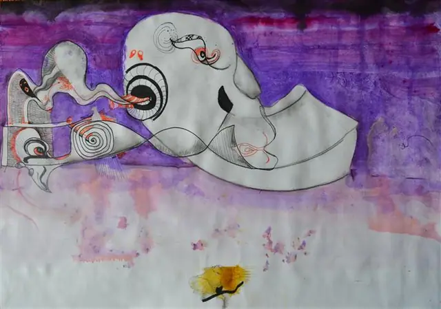 Crisalide, artwork by Elena Rivautella (Middle period · the long formats)