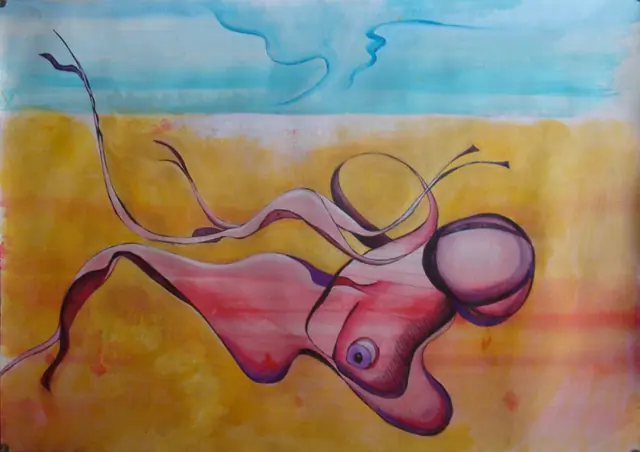 Balena danzante, artwork by Elena Rivautella (Middle period · the long formats)