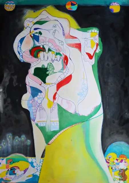 A cavallo del dromedario, artwork by Elena Rivautella (Middle period · the long formats)