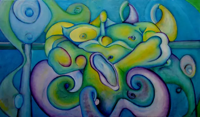 Ritratto di creatura marina, artwork by Elena Rivautella (Shamanic period)