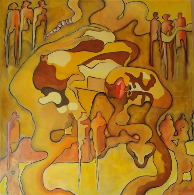 Sogno liquido, artwork by Elena Rivautella (Shamanic period)