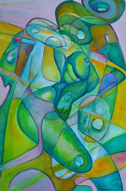 Trio, artwork by Elena Rivautella (Shamanic period)