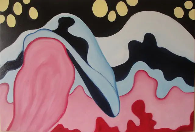 Mi faccio lo shampoo, artwork by Elena Rivautella (Shamanic period)